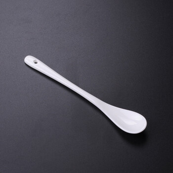 Houhai slightly flawed bone china spoon cute white coffee stirring spoon single pack