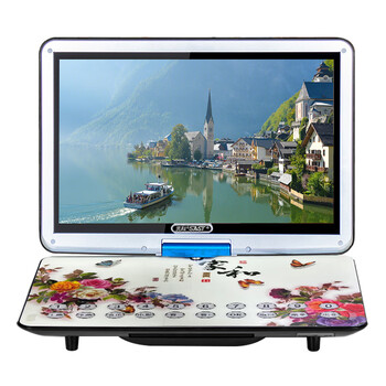 Sast mobile dvd player home high-definition portable disc vcd player all-in-one cd children's wifi network learning machine disc player 14-inch full format high-definition version blue standard + 64g u disk