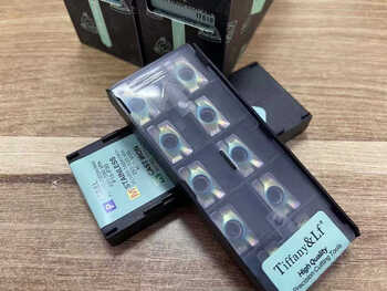 Cnc milling blade apmt16041135pder super-hard colorful nano-coated processing abrasive steel quenching parts colorful super-hard apmt1604pder 10 pieces