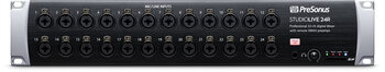 Presonus digital rack mixer 24-channel usb interface avb network stage speaker tuner professional recording and mixing workstation