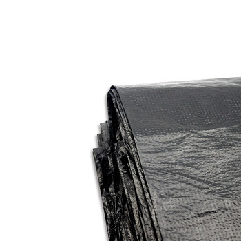 Customized thickened flat mouth large garbage bag 95*110 black property storage bag material wholesale 50 pieces per pack 9 adapted thickened 95*110 regular