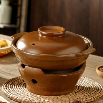 Durable alcohol stove small hot pot dry pot pot hong kong style edge stove household charcoal fire old-fashioned earthenware casserole alcohol stove + earthenware pot small