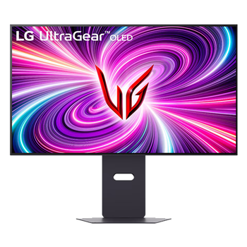 99% new lg 32gs95uv black 31.5-inch oled dual-mode 4k240hz/1k480hz built-in stereo speakers l-shaped bracket hdmi2.1 e-sports game monitor