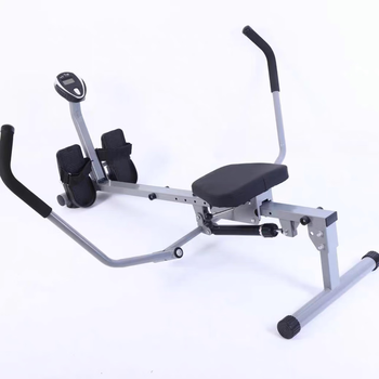 Dongqiao's new home multifunctional hydraulic rowing machine silent fitness equipment aerobic abdominal muscle training shaping abdominal device luxury model hydraulic rowing machine 12 levels of resistance