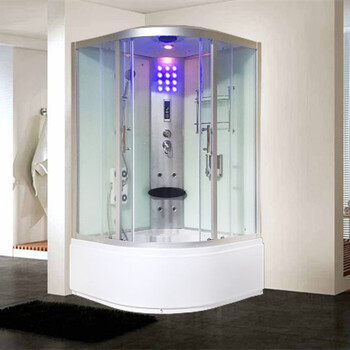 Wulang machinery (can be installed on the door) shower room bath shower room with bathtub bathroom bathroom sauna room integrated bathtub 110*110*215cm white without steam