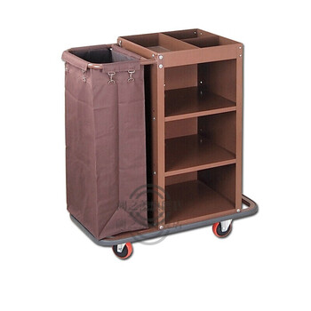 Odek pianan hotel linen cart guest room multifunctional hand push linen cart cleaning work car cleaning car hotel entrance hygiene single side (4-inch ordinary wheel)