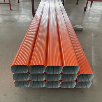 Color steel 180*120 factory building rainwater pipe steel structure metal downpipe 108*144 galvanized iron drainage pipe manufacturer rainwater pipe 144*108*0.6