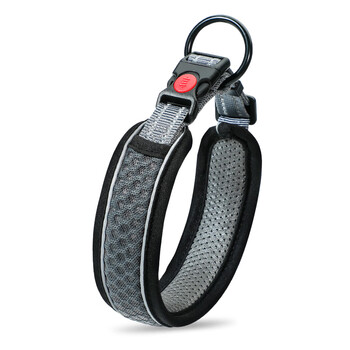 Luomasi dog collar dog collar collar collar dog chain dog collar collar size medium dog leash large dog shiba inu dog brand pet dog leash individual collar - gray xs - neck circumference 28-32cm (recommended 6-14 pounds)