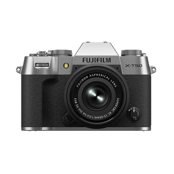 Fujifilm fujifilmx-t50/xt50 mirrorless camera kit (15-45mm lens) 40.2 million pixels 7-speed five-axis anti-shake 20 film simulations haohan silver