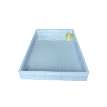 Large square plate thickened plastic tray parts box shallow plate bread box mealworm breeding basin water receiving material basin seafood basin no. 3 square basin 55*38*8cm blue