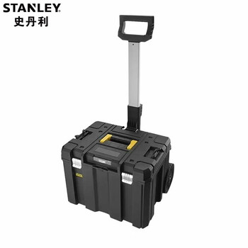 Stanley pro-stack combined tool box, multi-functional drawer-type stackable vehicle maintenance plastic storage box 55l wheeled trolley box fmst1-75753