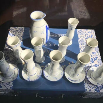 Fenjiu bamboo wine cup xinghuacun new fenjiu wine set draws inferences small wine gift box