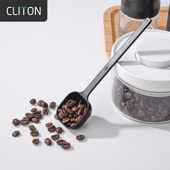 Cliton coffee bar spoon coffee measuring bean spoon stirring stick function measuring powder spoon pp plastic material cl-kfs01