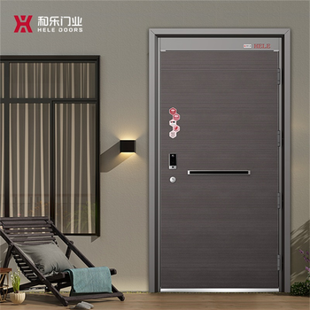 Hele doors hele doors grade a door-lesong light luxury and simple style anti-theft entry door steel door can be customized 2050*960 single leaf