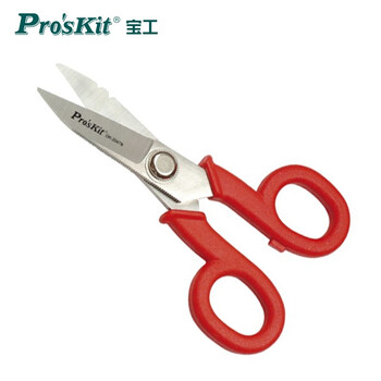 Baogong (pro skit) 145mm multifunctional electrician's scissors wire stripping telephone scissors dk-2047n