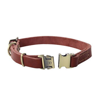 Kampet dog collar large dog golden retriever collar corgi teddy medium dog collar red s 10-35 jin neck circumference 35-45cm collar cowhide