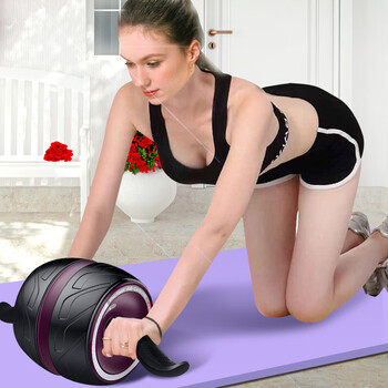 Automatic reply, automatic rebound, abdominal fitness wheel, abdominal building pulley, recovery wheel, abdominal push wheel, men's abdominal muscle quick-build, women's roller, home abdominal tightening fitness equipment sn1715 (purple), smart rebound wheel 400mm, abdominal fitness, add to collection, get free kneeling with additional purchases