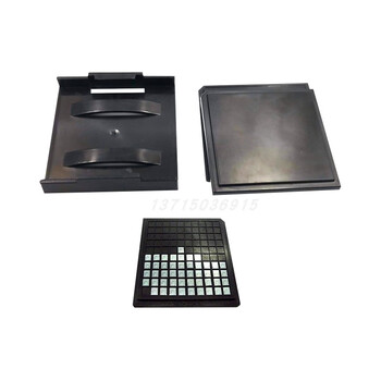 Chip storage tray 2-inch anti-static chip box tray waffle box bare chip die box tray 5mm or less 4.06*4.01*0.56 (90 grid plate cover clip 1 set l