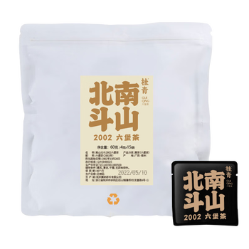 Little senior sister reviews tea 2002 ancient tree liubao tea nanshan beidou guiqing liubao tea guangxi liubao tea black tea 1kg nanshan beidou bag 4g*15