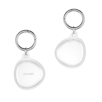 Lvzhuye is suitable for huawei tag protective case, anti-loss device, protective shell, tag collar accessories, keychain, silicone lanyard, positioning buckle, cat, dog, pet and child tracker, huawei tag protective case, transparent