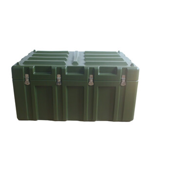 Rotational molding box precision instrument equipment box field equipment material tool box storage box operation box transport box (1200*800*600mm) military green