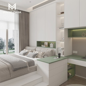 Marge privilege deposit marge custom-made simple european tatami bed wardrobe integrated combination custom-made multi-functional study room