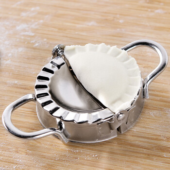 Xuanyi cool dumpling maker 304 stainless steel kitchen gadget clamping dumpling model cutting dumpling wrap mold small + large two pack