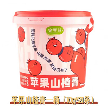 Golden bean sprouts nine little pears pure pear paste apple haw paste barrel hawthorn juice autumn pear paste new date quick release one barrel hawthorn paste (21 sticks*10g)