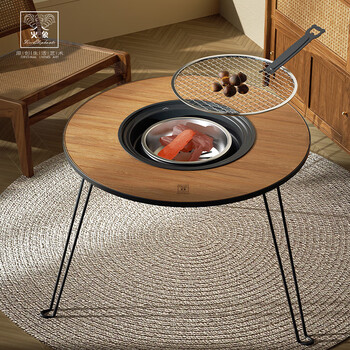 Fire elephant multifunctional round table and fireplace set hxg-tg354