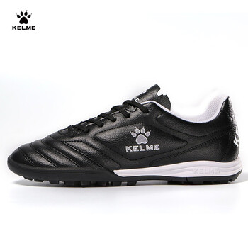 Kelme adult football shoes men's competition tf broken spike sneakers student breathable non-slip sneakers 873701 black 42