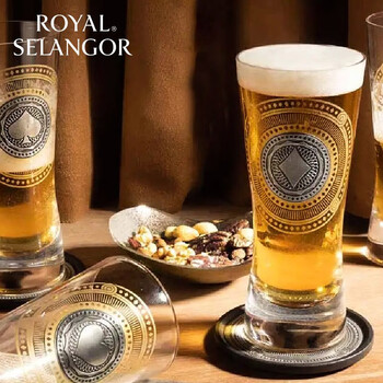 Royal selangor pilsner quartet wine glass set of four 0125017 ace series beer glass set beer glass 4 pack