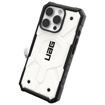 90% new uag suitable for iphone16pro mobile phone case apple 16pro mobile phone case anti-fall all-inclusive anti-fall magnetic suction mobile phone case adventure white