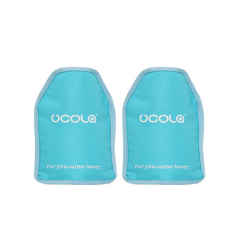 Ywzr red wine ice bag ice bucket beer champagne beverage wine insulation refrigeration cooling table ice wine bag gel ice sleeve red wine wine sleeve reflecting blue combination 2 packs more than