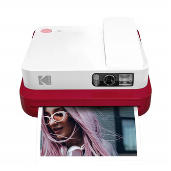 Kodak kodak smile classic polaroid retro 2-in-1 camera 16 million pixels bluetooth connection red