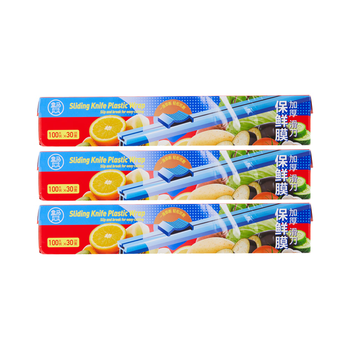 Hema thickened food preservation bag, sliding knife plastic wrap, point break type plastic wrap, sliding knife plastic wrap 300m*30cm