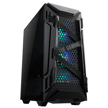 95% new asus tuf gt301 musketeer graphics card bracket/tempered glass side penetration/3 argb fans/360 water-cooled mid-tower gaming case