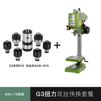 Wen yijia hangzhou tapping machine desktop tapping thread swj-6 swj-10 swj-12 swj-16 swj-20 g3 torque quick change set swj-16/380v spindle