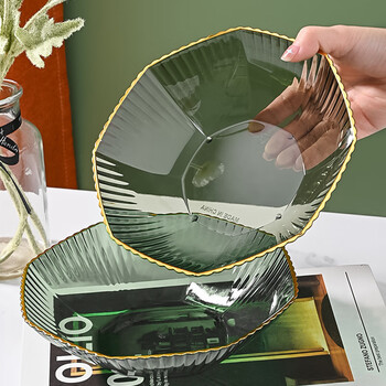 Pick-up fruit plate, household fruit basket, living room candy, nut snack, dried fruit storage box, plastic fruit plate