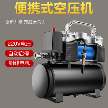 Destroyer 220v woodworking nail pressure air storage tank small air compressor portable oil-free air pump mini spray paint 6l gas tank portable air compressor 220v household electricity
