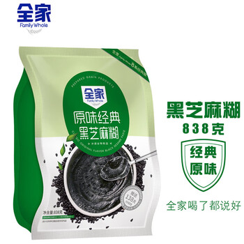 Family nutrition oatmeal, casual salty breakfast, late night meal replacement, cereal independent packet, classic original black sesame paste 838g*1 bag