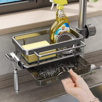 Added kitchen faucet storage rack, dishwashing sink, vegetable sink, multi-functional sponge rag, drain storage rack