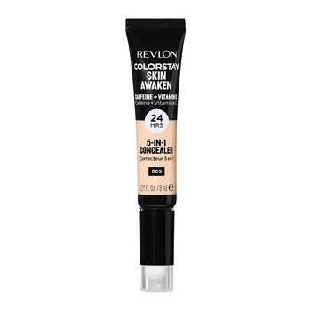 Revlon 5-in-1 concealer, caffeine and vitamin c for brightening, 24 hours lasting, suitable for dark circles and blemishes, matte