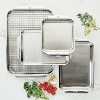 Hestan stainless steel baking pan 5-piece set imported baking mold ovenbond series oven cookware