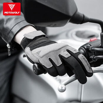 Motowolf motorcycle riding summer gloves, all-season windproof, anti-fall, breathable motorcycle equipment for men with touch screen for female riders