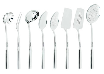 Viking 8-piece stainless steel kitchen utensil set, multi-functional cooking spatula, dishwasher suitable