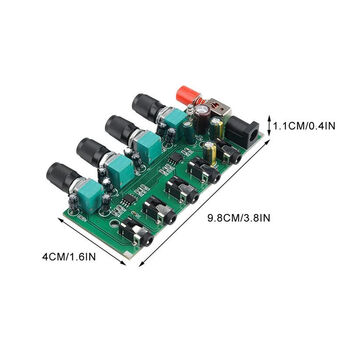 Dc5-12v two-way four-way input one-way stereo output audio signal mixing board module four-way mixing board