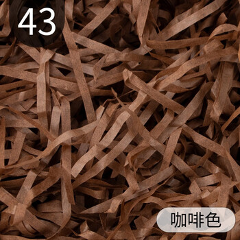 Raffia filling paper buffer packing material decorative paper shredded paper 43 brown 500g()
