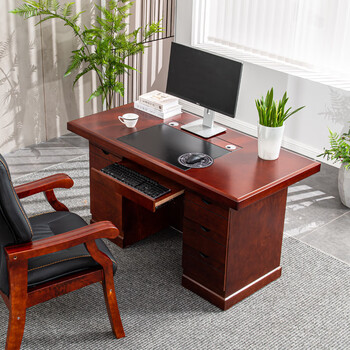 Keduo desk computer desk office chinese style boss desk simple household single desk solid wood table and chair combination customized contact customer service