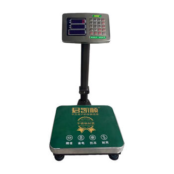 Junkaishun 150kg electronic pricing platform scale for vegetables, fruits, seafood and fish red letter digital stainless steel meter 60kg10g