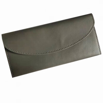 Woodpecker (tucano) first-layer cowhide women's long wallet fashionable new women's wallet thin genuine leather wallet gray